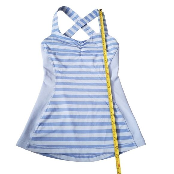 Lululemon Core Kicker Tank wide back straps blue stripe print - Picture 9 of 9